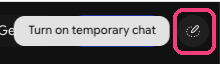 Gemini temporary chat