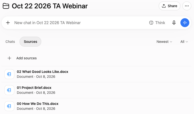 The three files that don't change